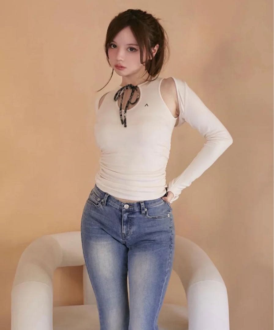トップス andmary Hannah check tops