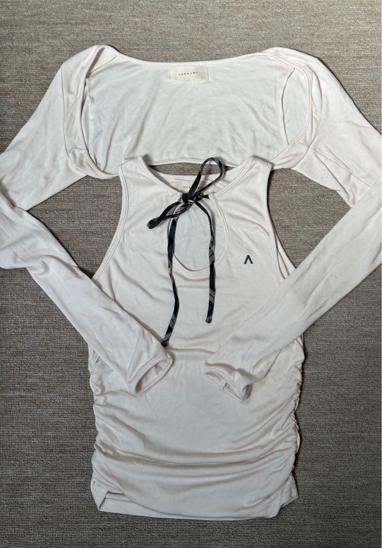 トップス andmary Hannah check tops