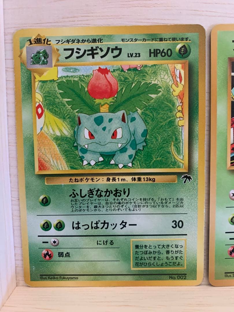 ポケモンカード 旧裏 フシギダネ 3枚(青版)