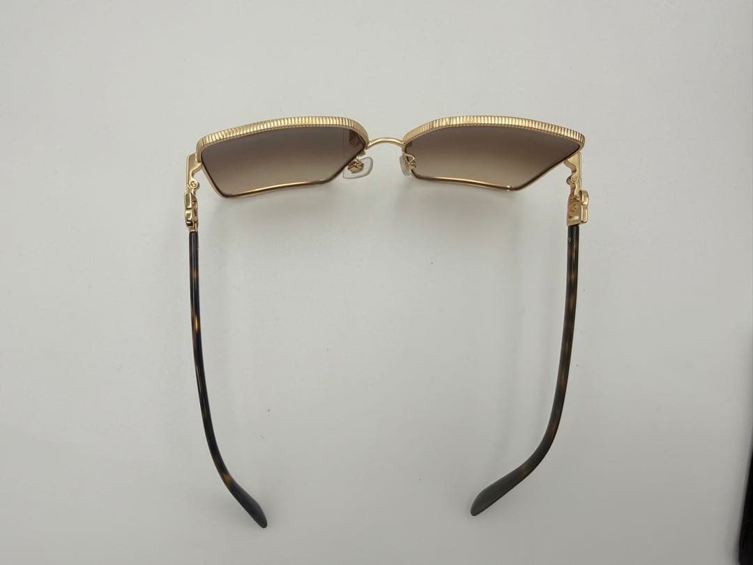 DOLCE&GABBANAサングラス ゴールドフレーム ブラウングラデーション