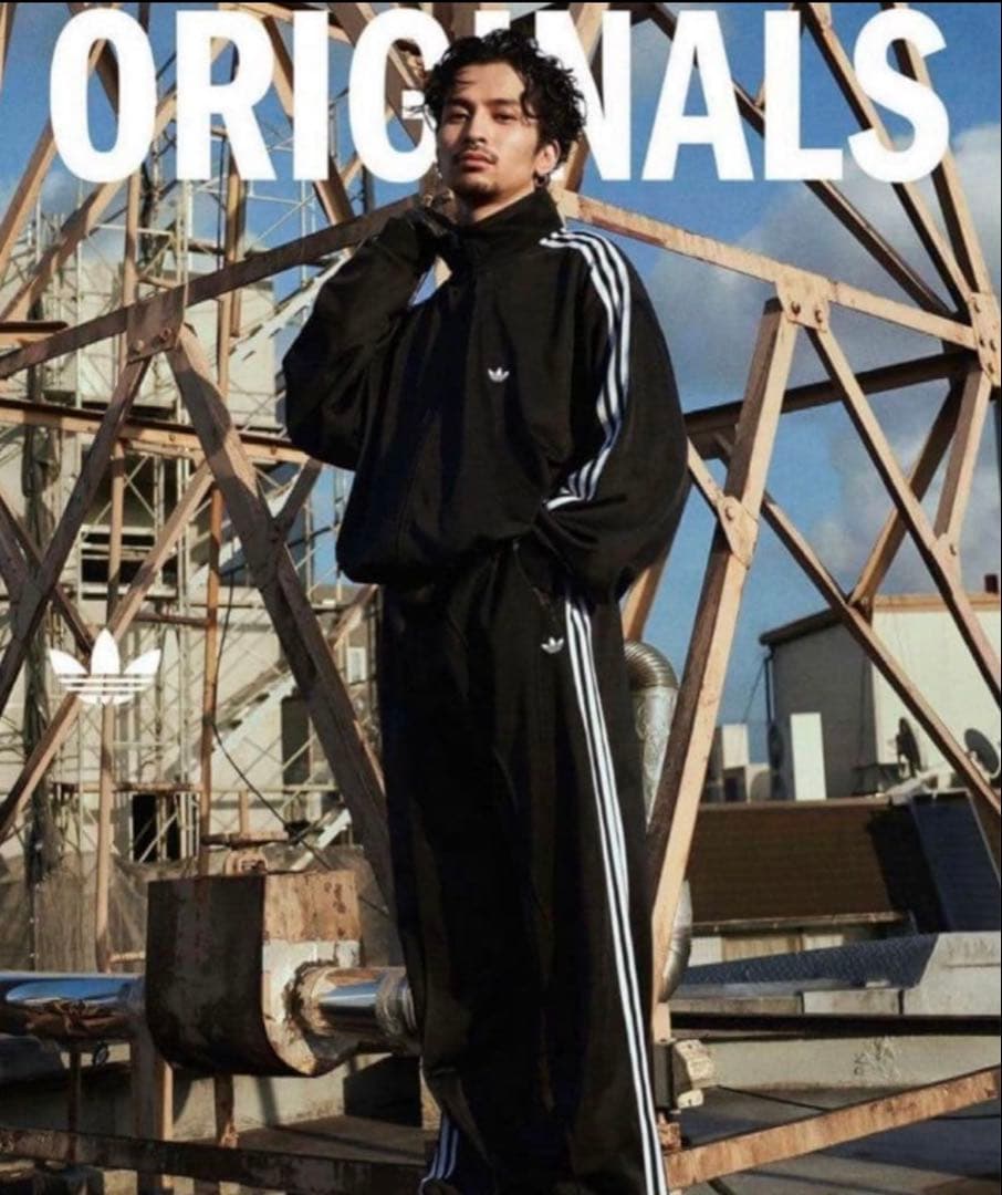 adidas トラックパンツ ベッケンバウアー ジャージ 常田大希 S ブラック