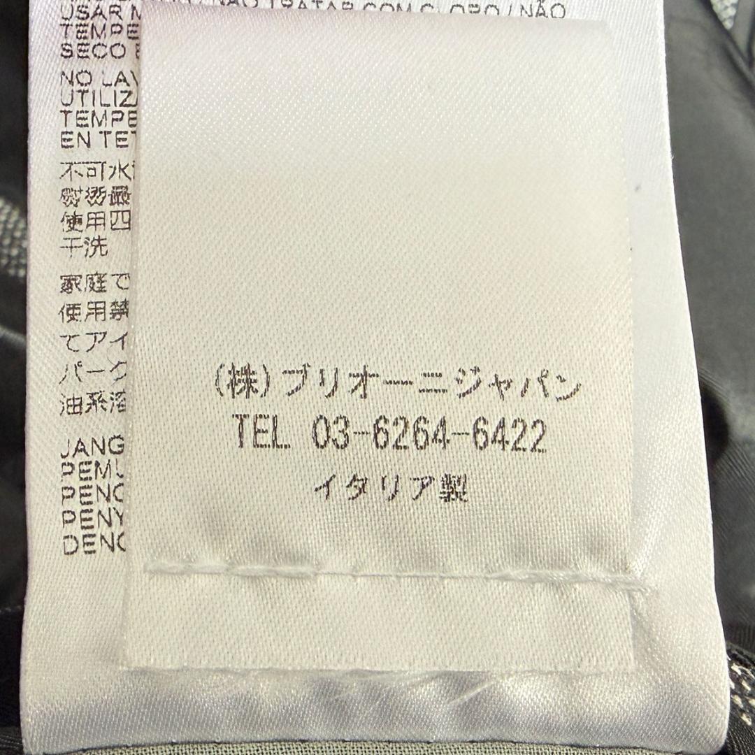 J7054 美品 ブリオーニ 現行シルクリネンバーズアイジャケット グレー 50