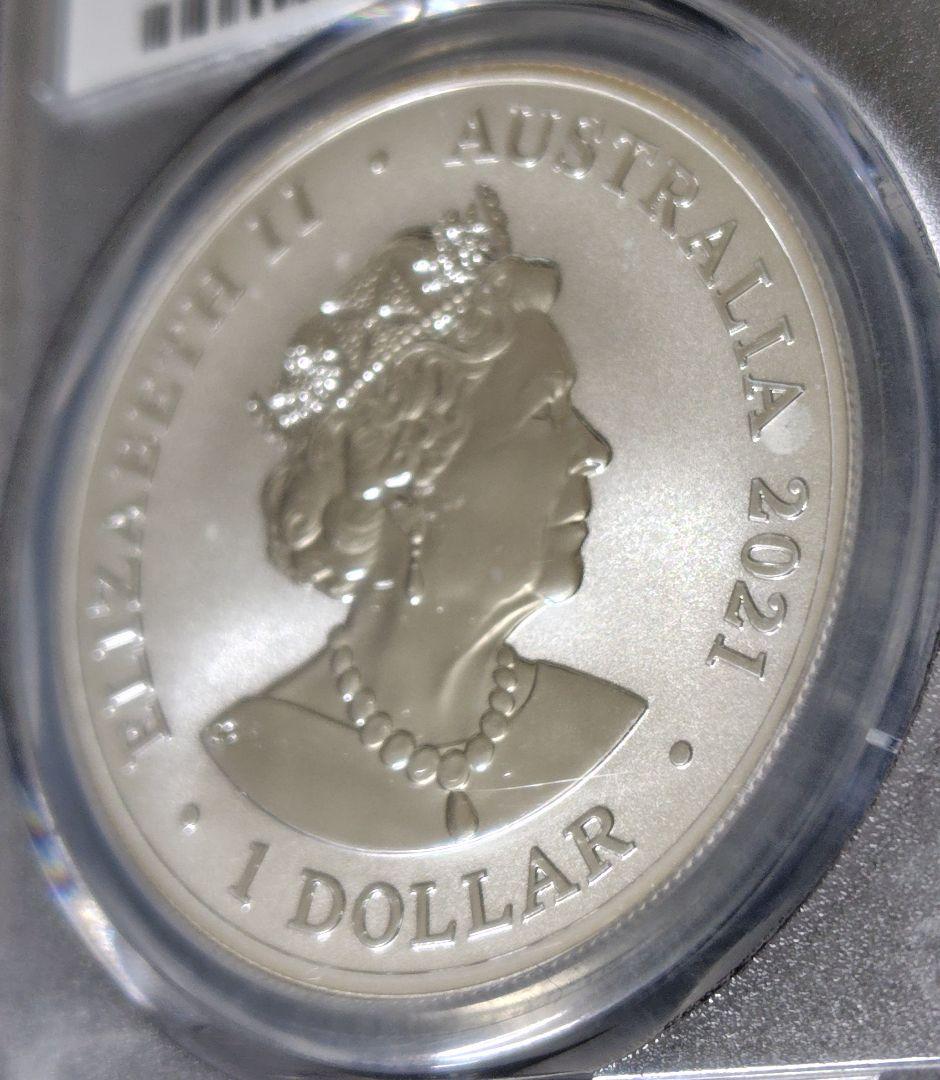 2021年 オーストラリア 銀貨 PCGS MS70 FDI イルカ 