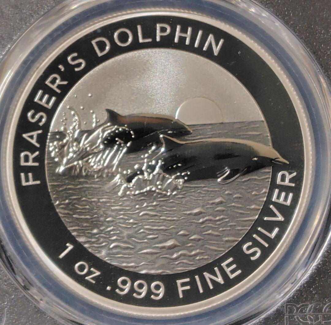 2021年 オーストラリア 銀貨 PCGS MS70 FDI イルカ 