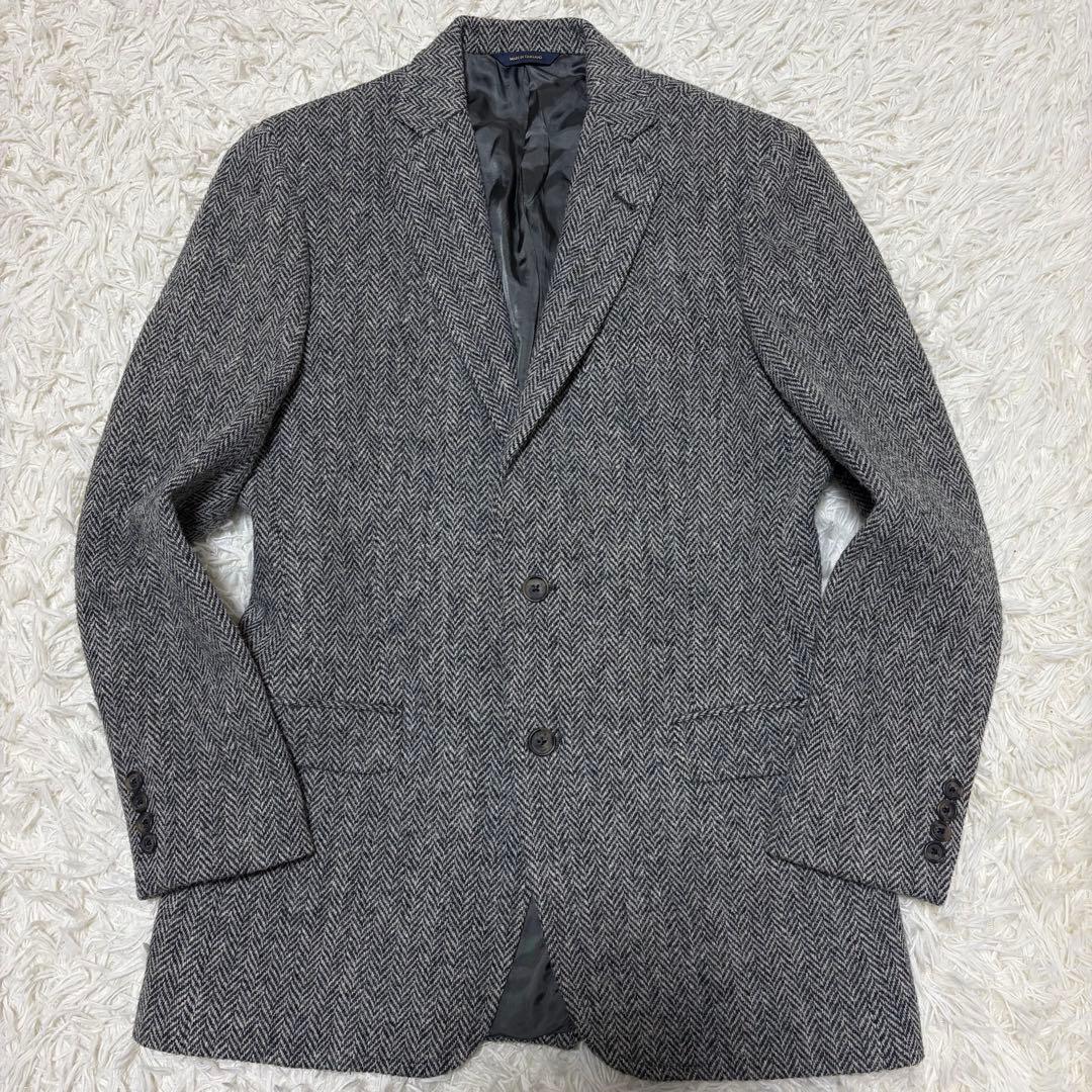 70 極上BrooksBrothers ハリスツイード ヘリンボーン JKT