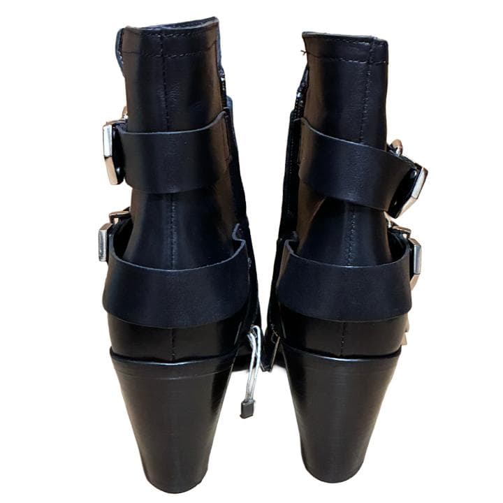 DIESEL メタルパーツ　サイドジップ　バックル　ブーツ　39