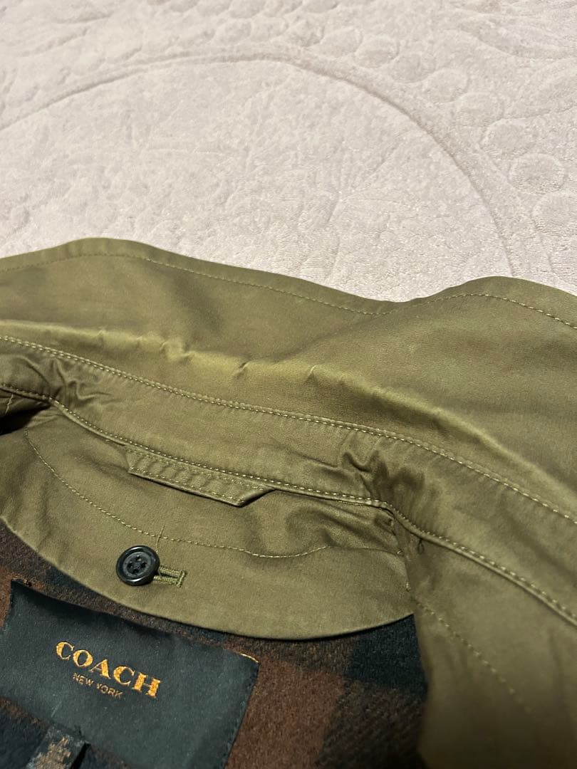 COACH カーキ M インナージャケット付き　トレンチコート