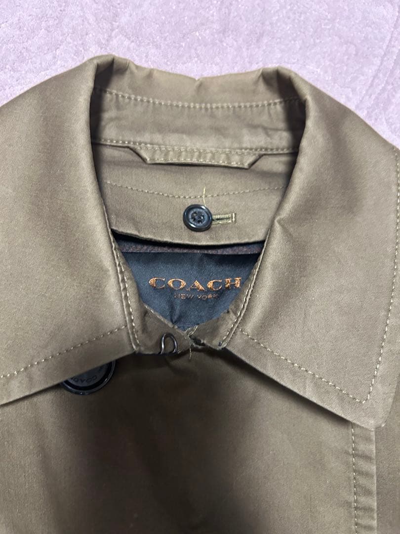 COACH カーキ M インナージャケット付き　トレンチコート