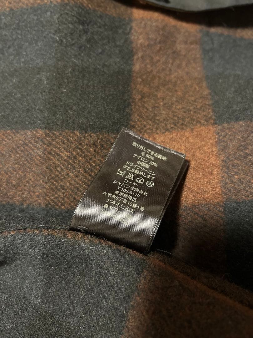 COACH カーキ M インナージャケット付き　トレンチコート