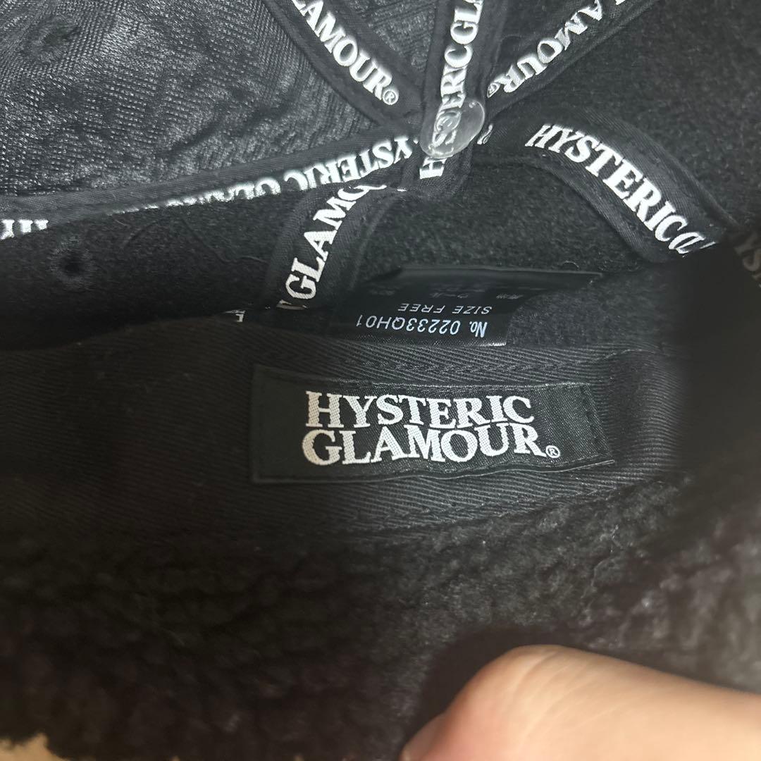 HYSTERIC GLAMOUR 耳あて付きキャップ ブラック