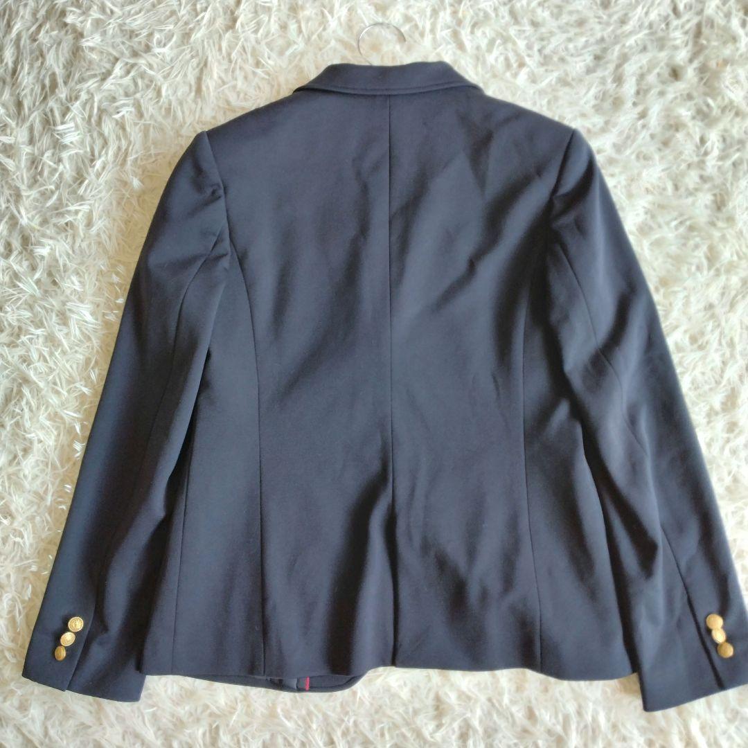 美品✨EAST BOY　イーストボーイ　紺色ブレザー　エンブレム　11号　L相当
