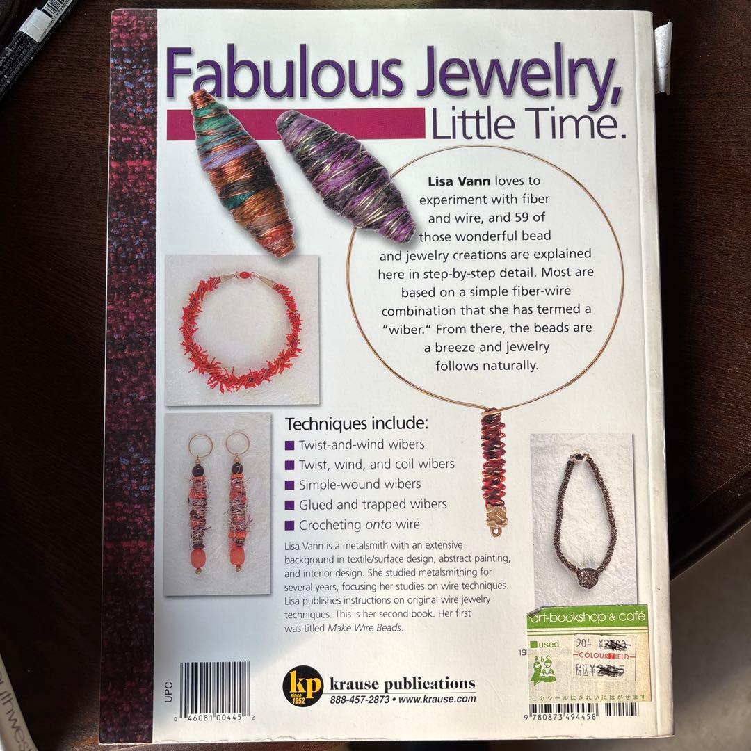 洋書 Fiber-Wire Beads & Jewelry by Lisa Vann