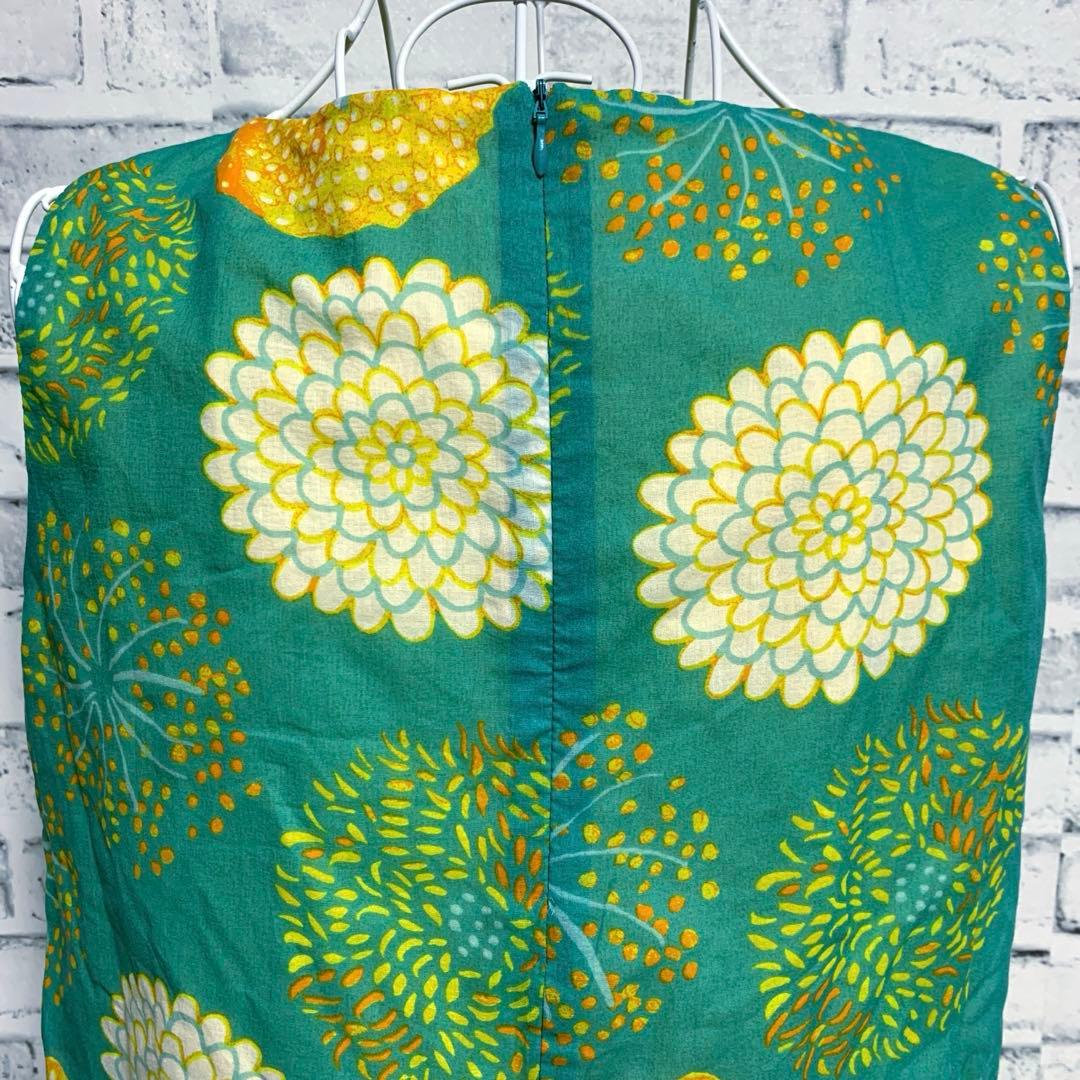 未使用品【marimekko】マリメッコ　総柄　ノースリーブ　ワンピース