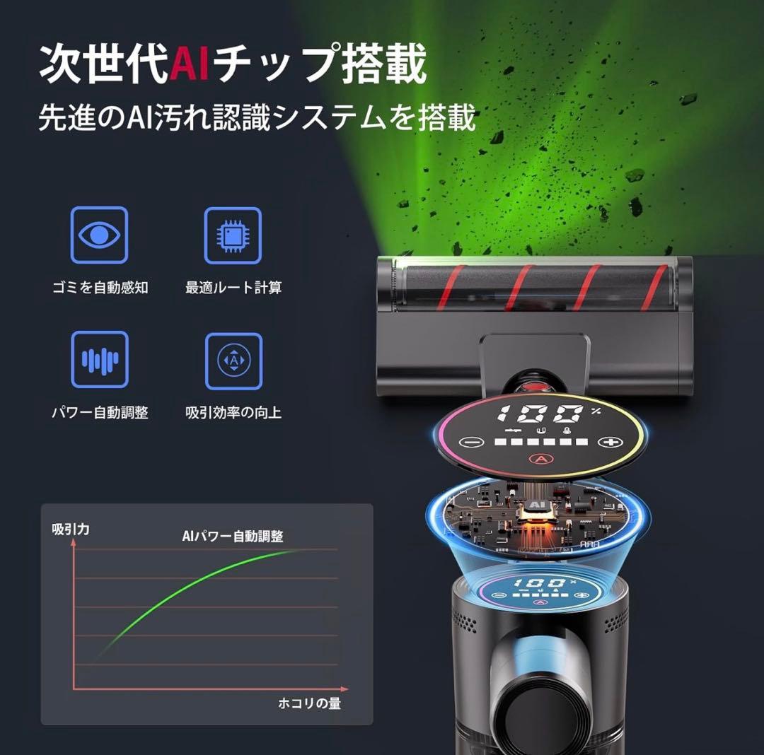 【kool】掃除機コードレス 軽量 サイクロン式スティッククリーナー