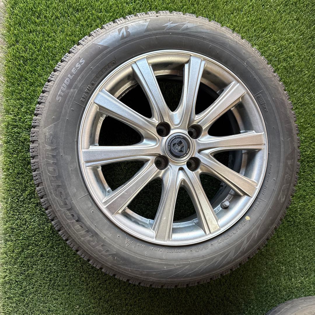 スタッドレスタイヤ　AW付き4本　ブリヂストン VRX2Z 175/65R15