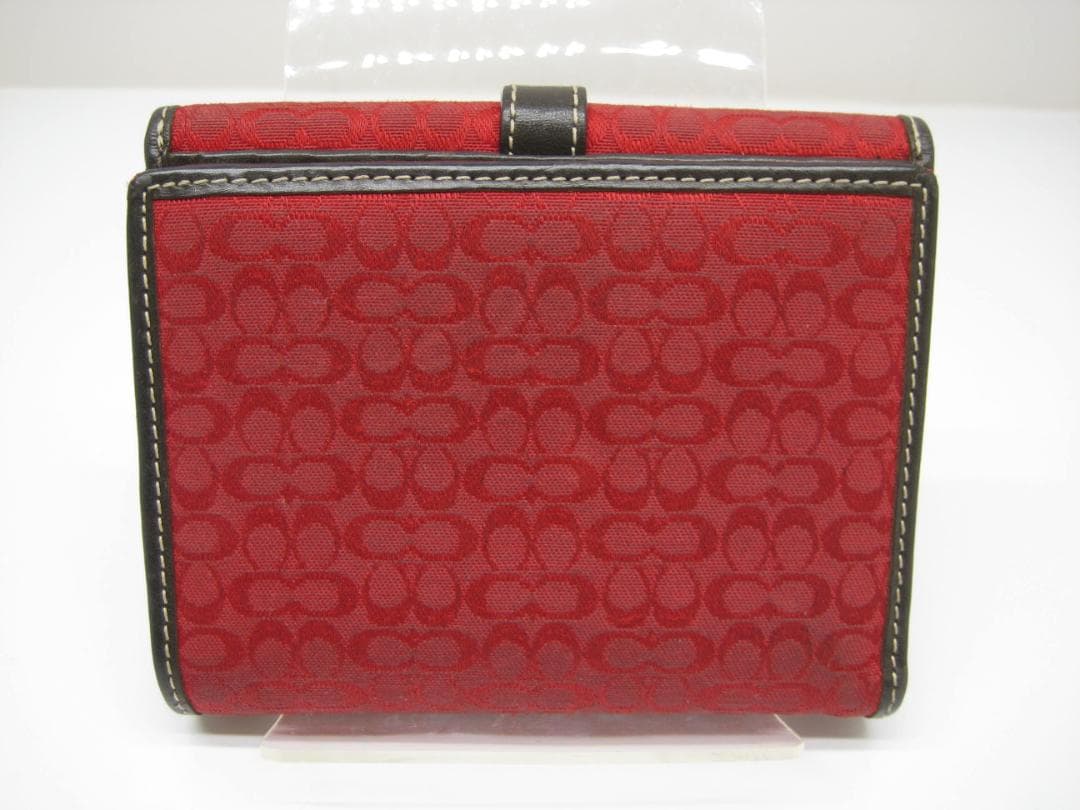 COACH コーチ　二つ折り財布 　レッド