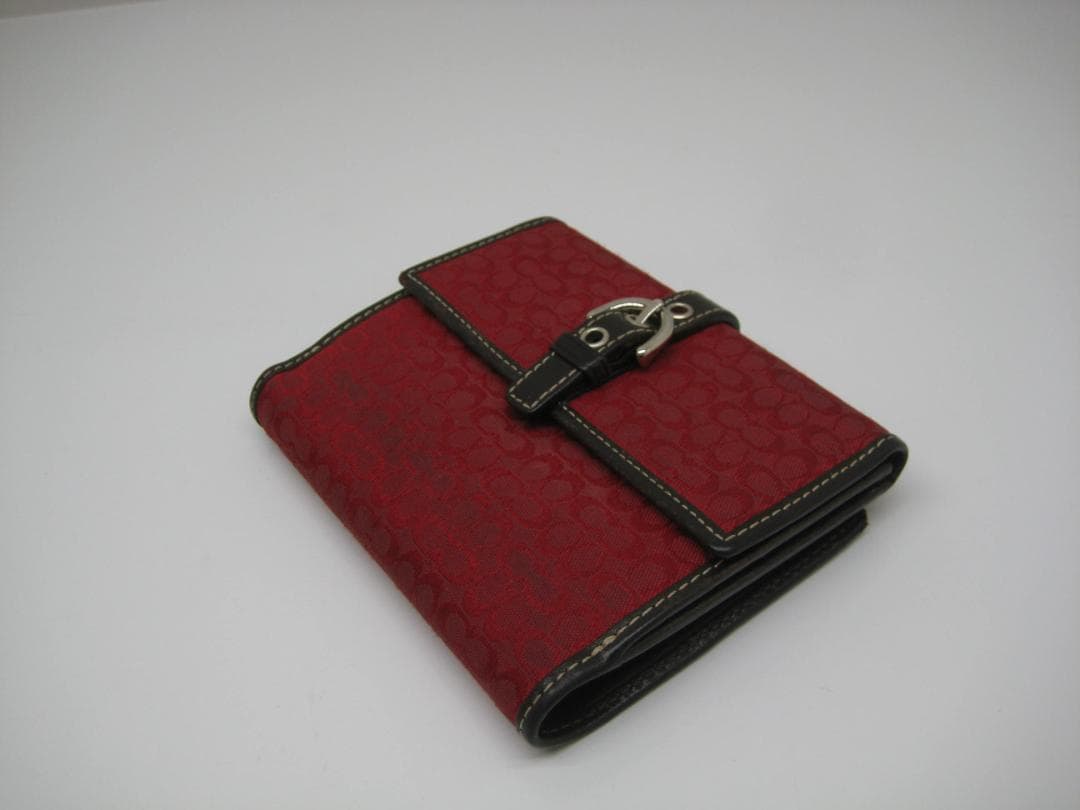 COACH コーチ　二つ折り財布 　レッド