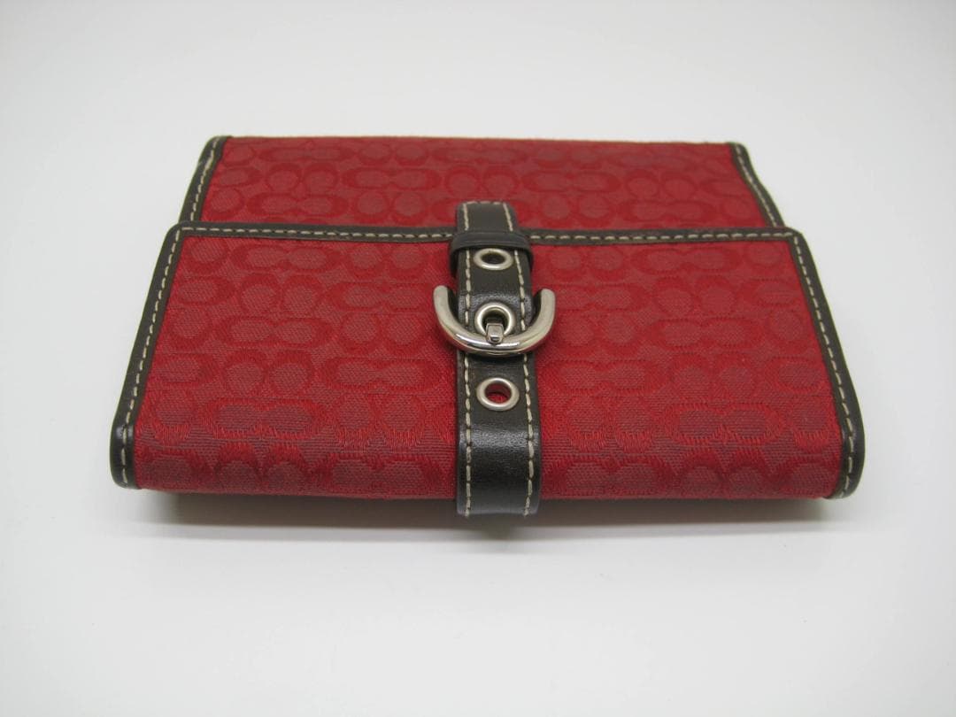 COACH コーチ　二つ折り財布 　レッド
