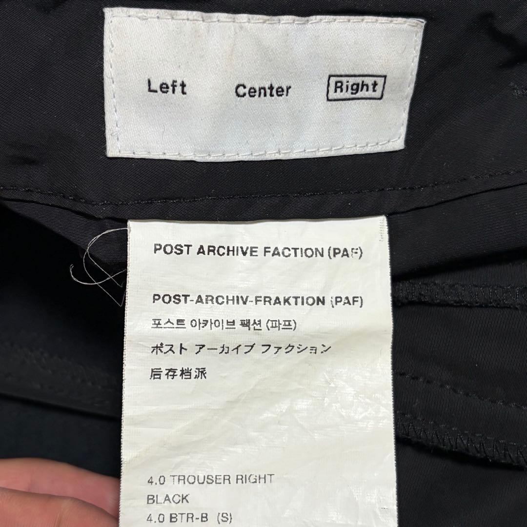 パンツ POST ARCHIVE FACTION 4.0 TROUSER RIGHT