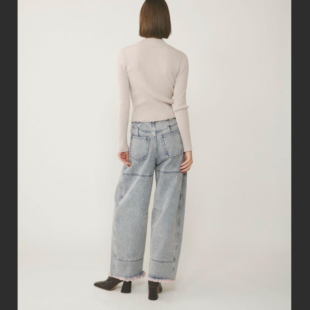 新品タグ付 グレースコンチネンタル＊36＊ライン切替デニムパンツ 完売 25ss