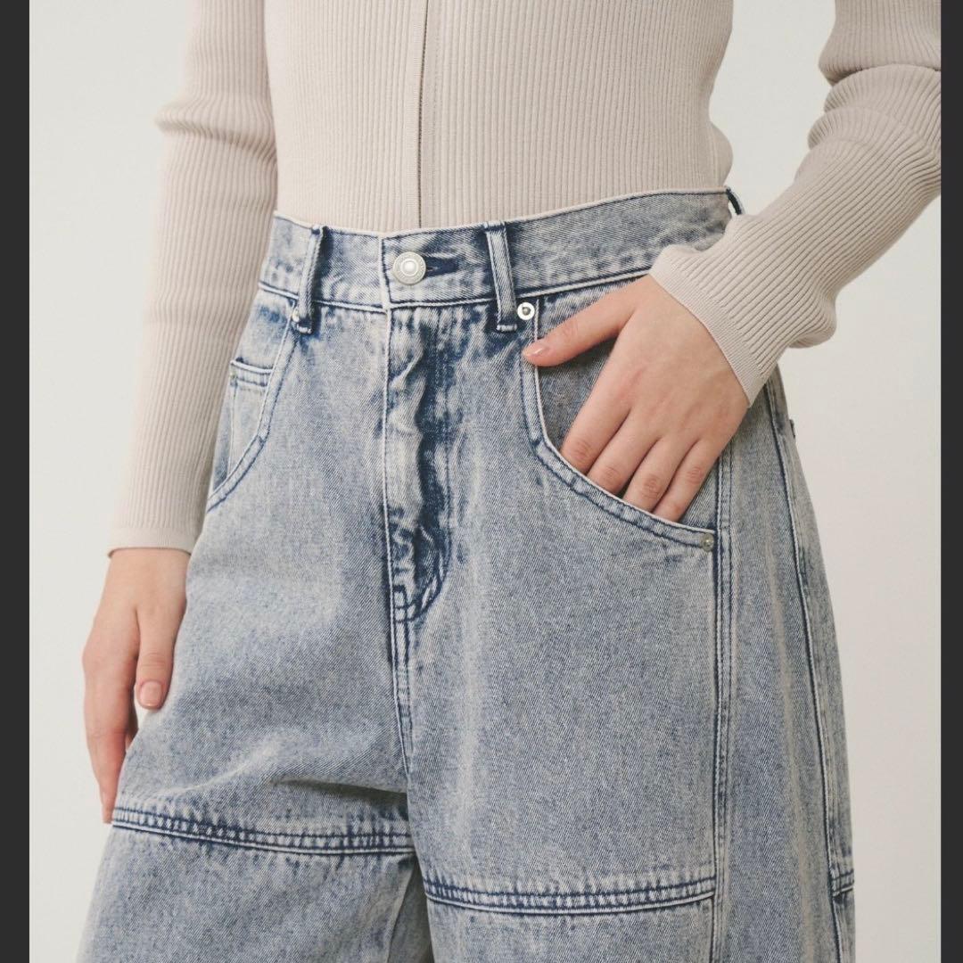 新品タグ付 グレースコンチネンタル＊36＊ライン切替デニムパンツ 完売 25ss