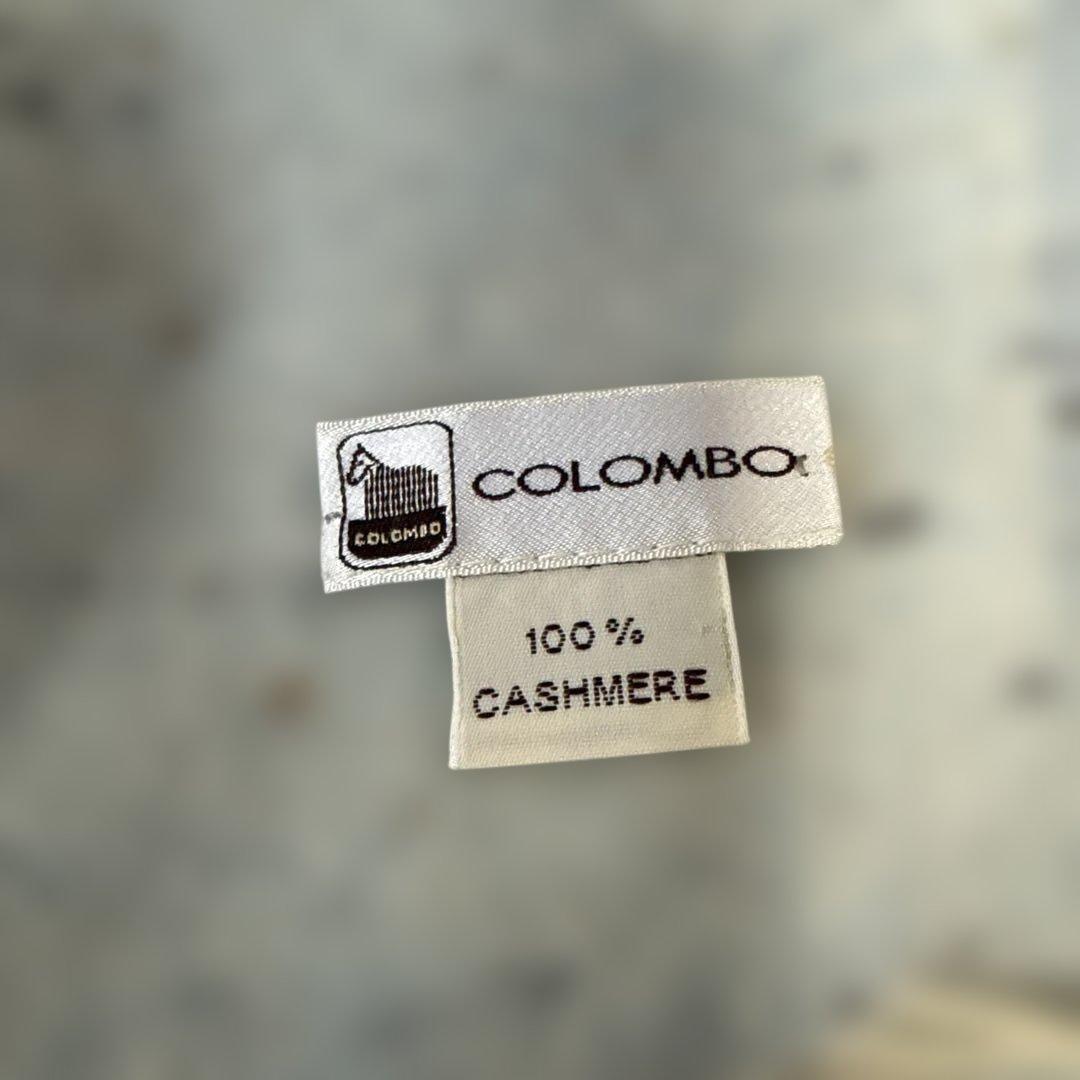 COLOMBO 100% カシミヤ マフラー　ライトブルー