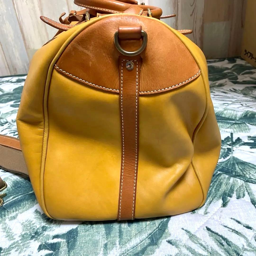 ✨Courreges マスタード 大容量ボストンバック