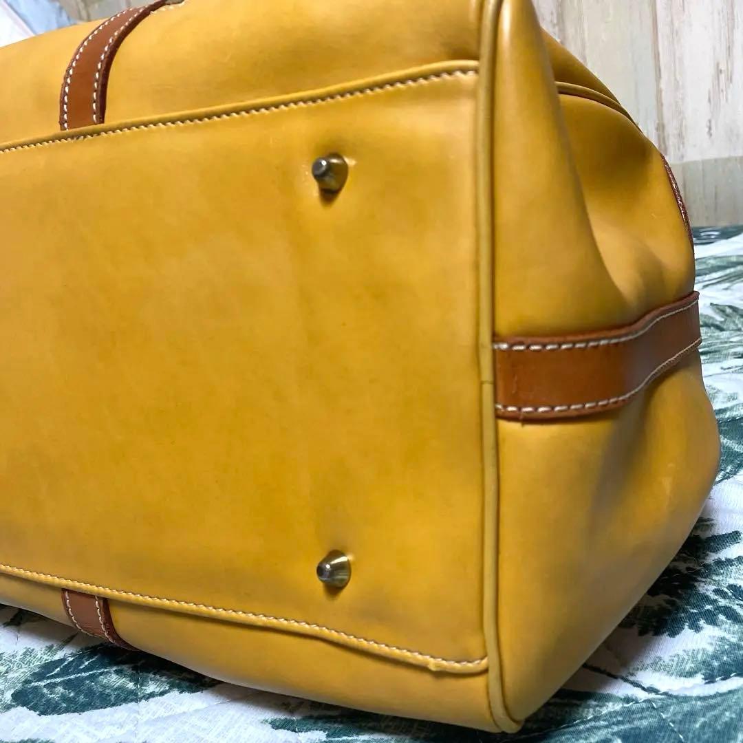✨Courreges マスタード 大容量ボストンバック