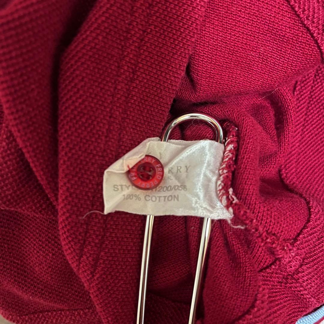 90s　FRED PERRY　ポロシャツ　レッド　M1200　旧タグ　M