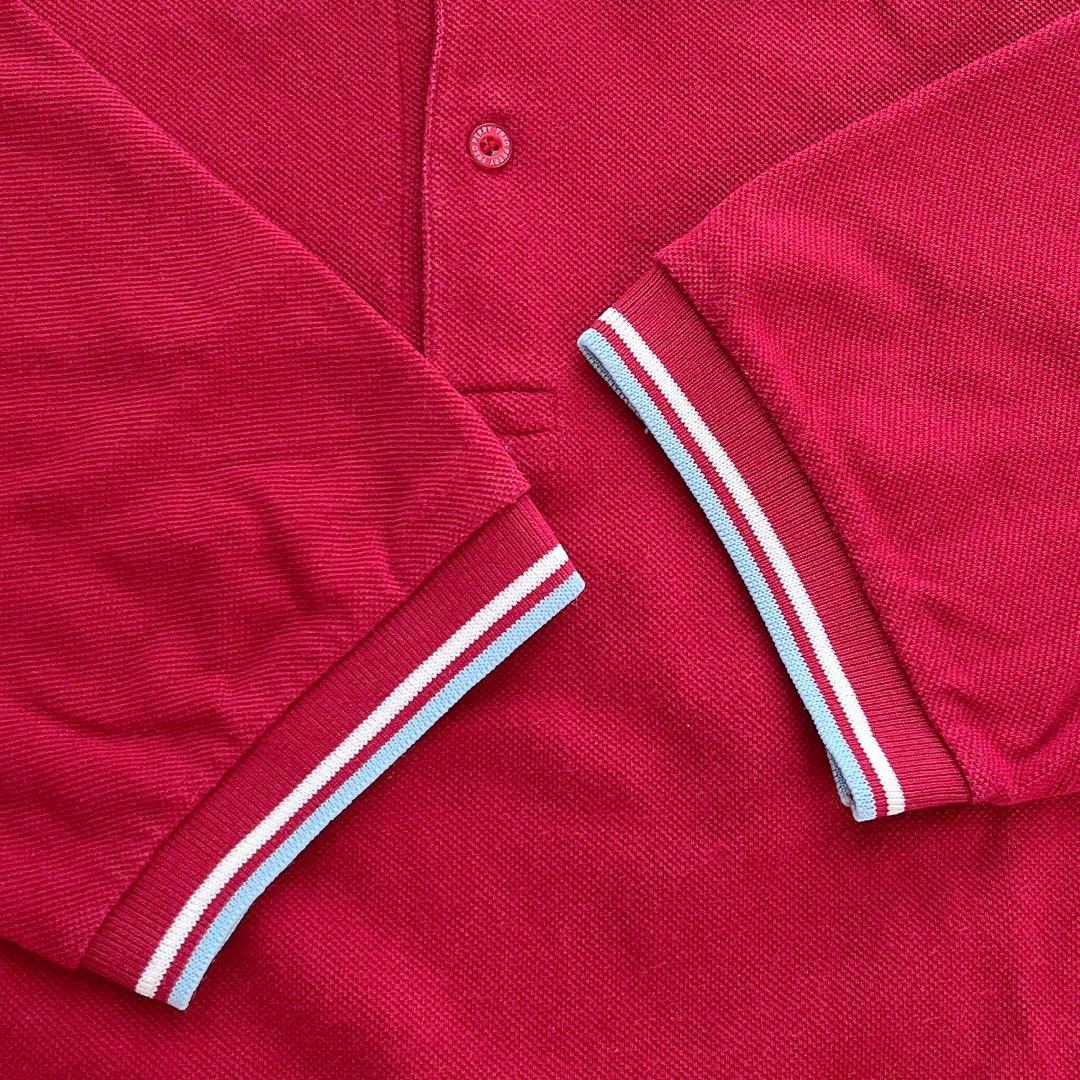 90s　FRED PERRY　ポロシャツ　レッド　M1200　旧タグ　M