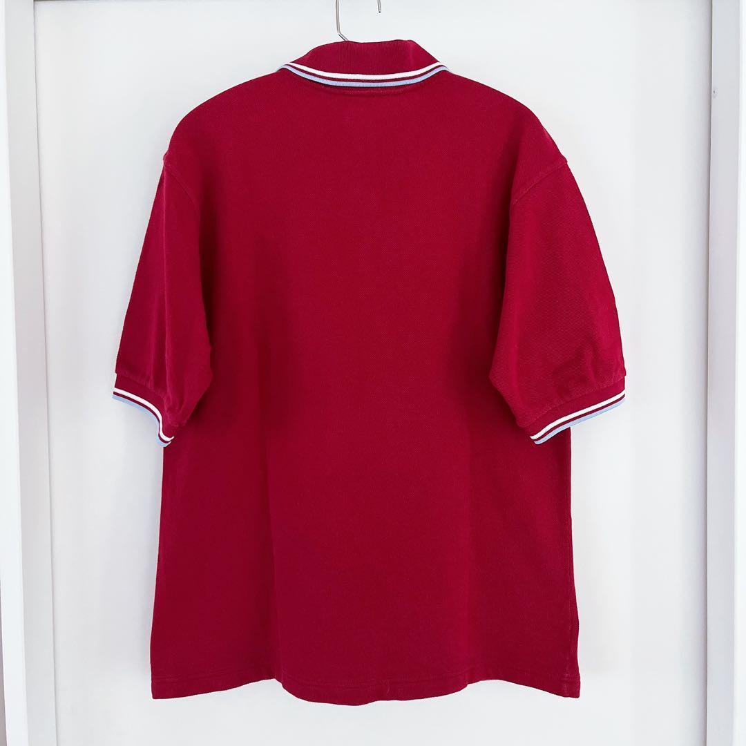 90s　FRED PERRY　ポロシャツ　レッド　M1200　旧タグ　M