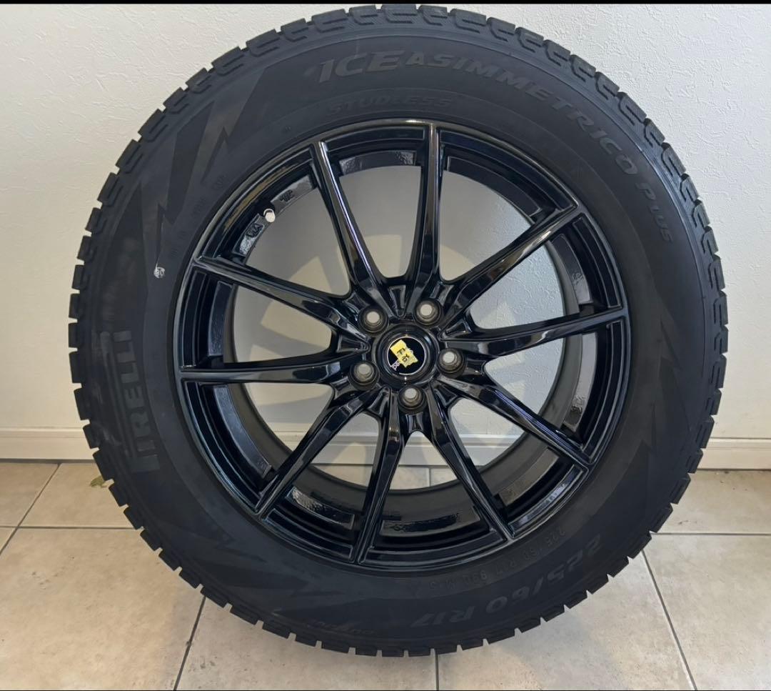 【美品/SUBARU】XV / フォレスター黒ホイール冬タイヤセット4本