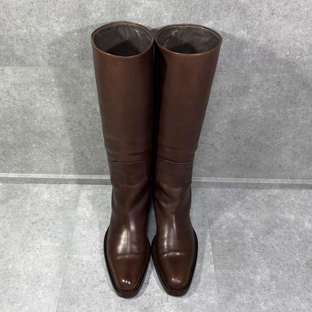 【美品】JIL SANDER ジルサンダー レザー ロングブーツ 23.5cm