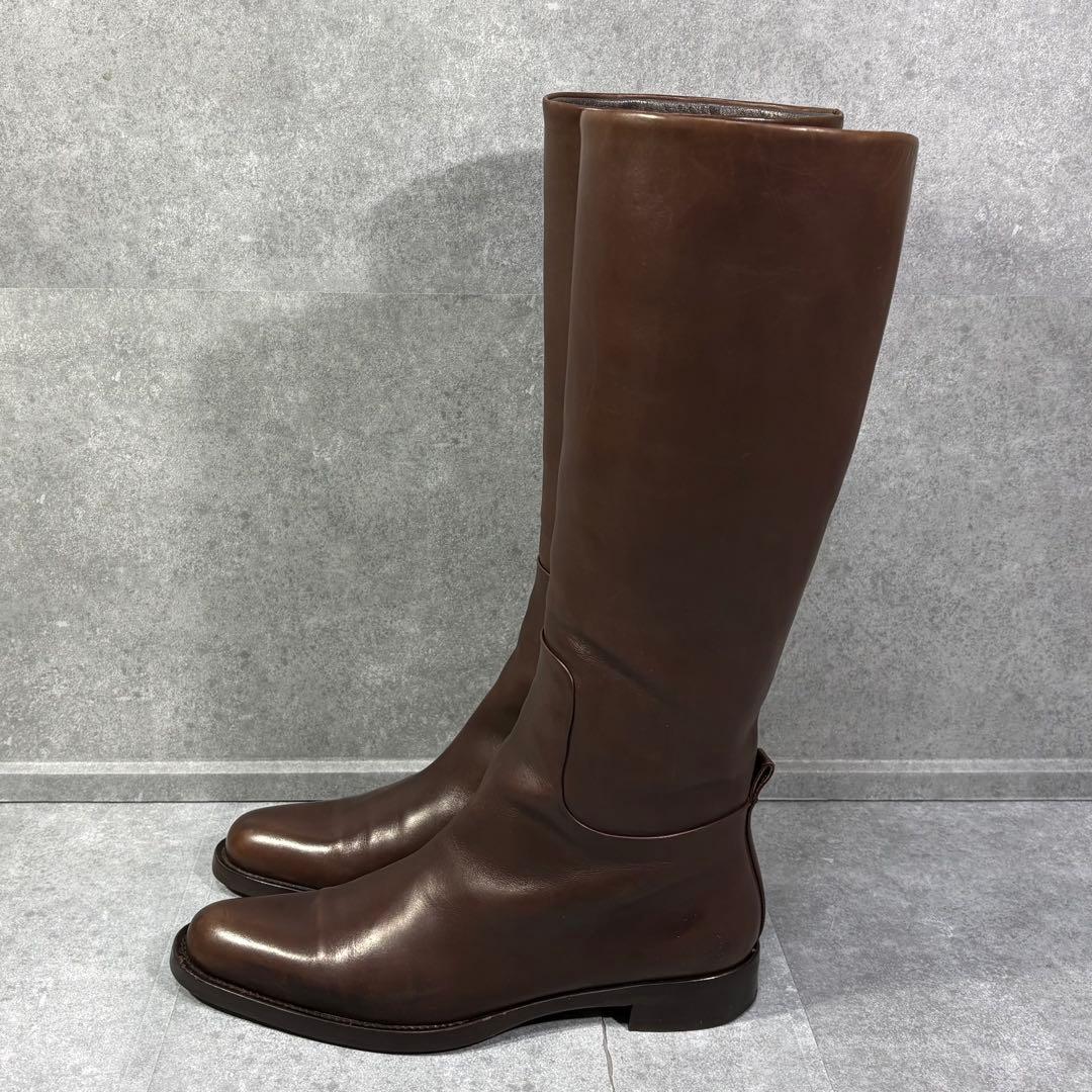 【美品】JIL SANDER ジルサンダー レザー ロングブーツ 23.5cm