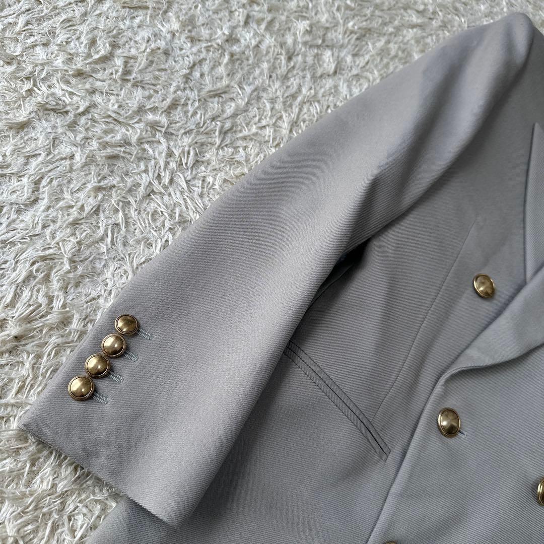 20SS SAINT LAURENT 金ボタン ダブル テーラードジャケット