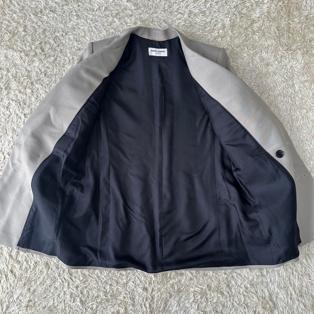 20SS SAINT LAURENT 金ボタン ダブル テーラードジャケット