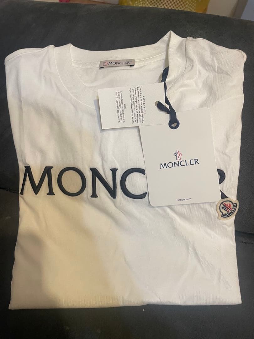 MONCLER ロゴ入り 半袖Tシャツ ホワイト