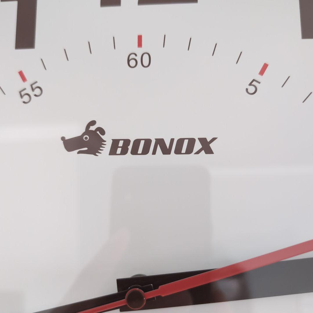 BONOX 両面掛時計 直径約30cm ホワイト