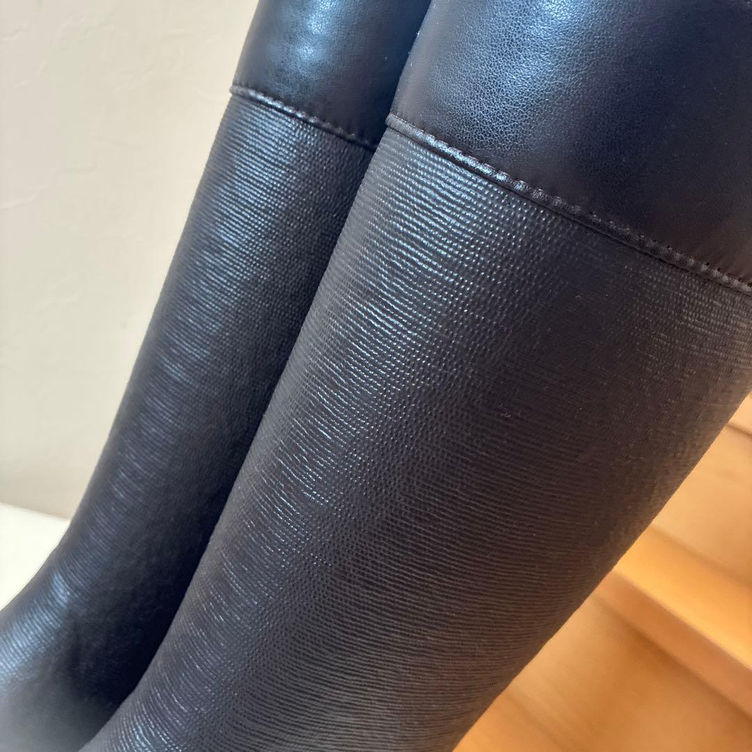 値下げしました❗️新品✨高級長靴　第一ゴム スパイク付き 防滑 ブーツ見え