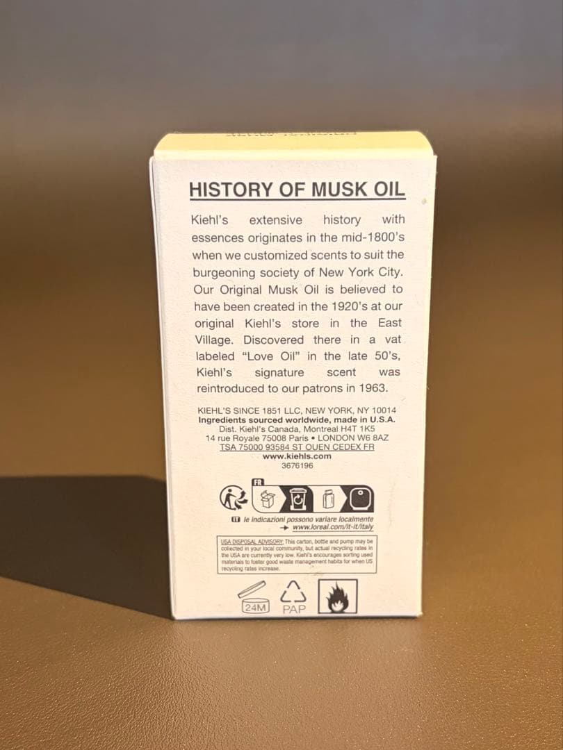 Kiehl's ORIGINAL MUSK 50ml ユニセックス香水
