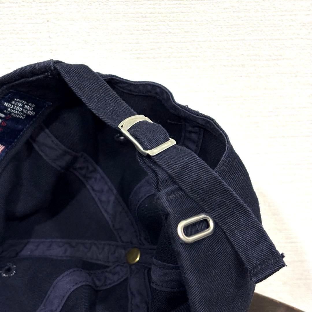美品 90s 台湾製 紺 POLO SPORT ポロスポーツ キャップ ネイビー