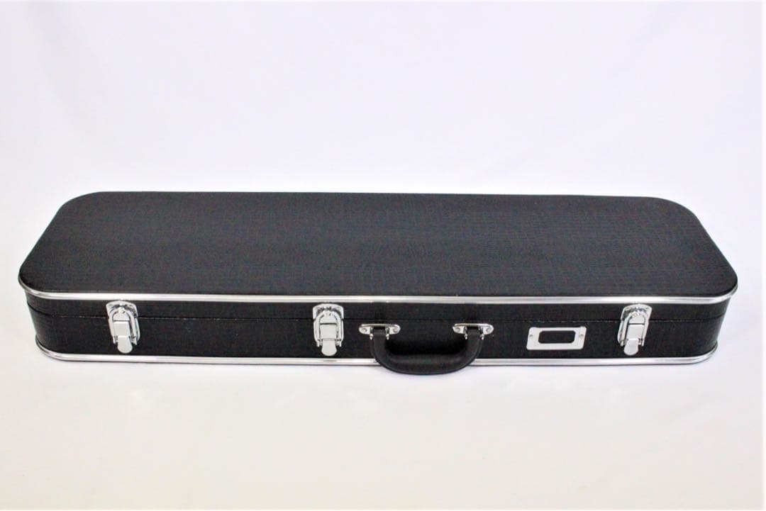 【美品】三線ハードケース 黒 赤内装 収納ポーチ付き