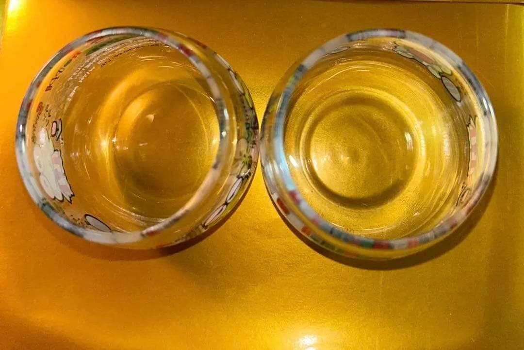 【当時品 昭和レトロ】サンリオ けろけろけろっぴ ミニグラス&湯呑み各2個セット