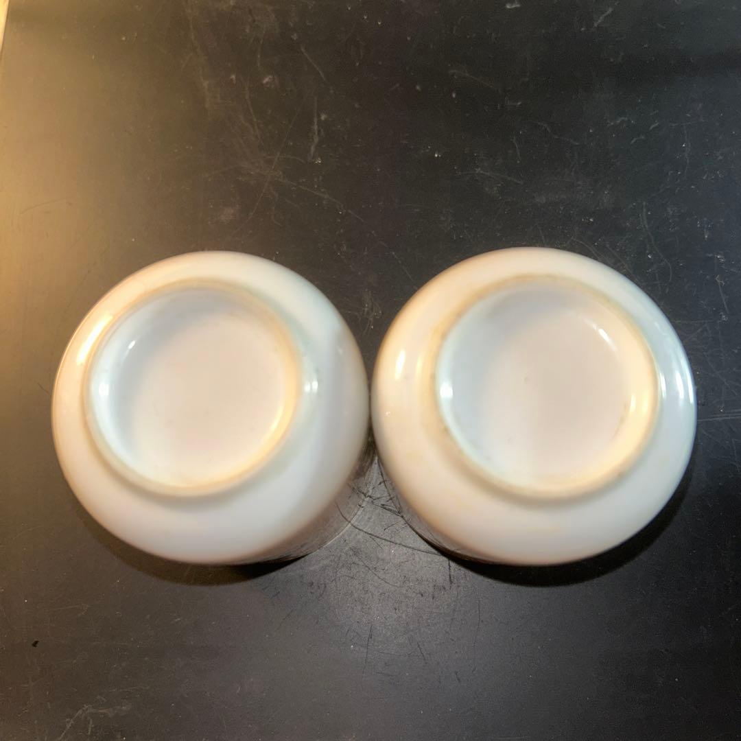 【当時品 昭和レトロ】サンリオ けろけろけろっぴ ミニグラス&湯呑み各2個セット