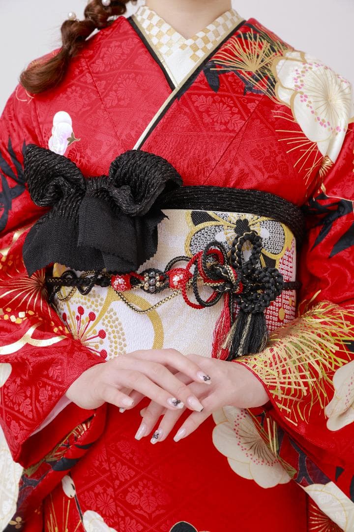 ≪美品≫正絹　振袖9点フルセット【864】【155cm~165cmの方用】