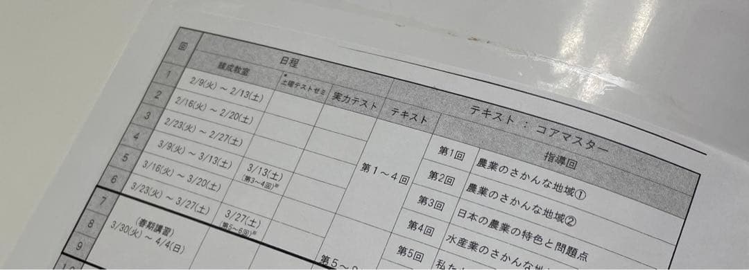 名進研　5年生　前期　社会　コアマスター