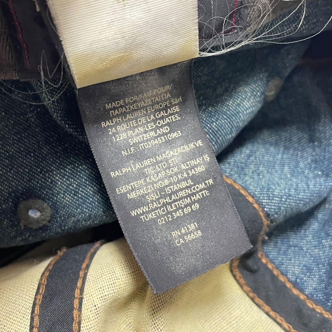 希少 RRL ダブルアールエル DENIM HAT L 61cm CAP デニム