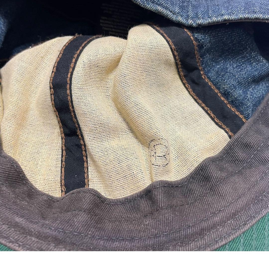 希少 RRL ダブルアールエル DENIM HAT L 61cm CAP デニム
