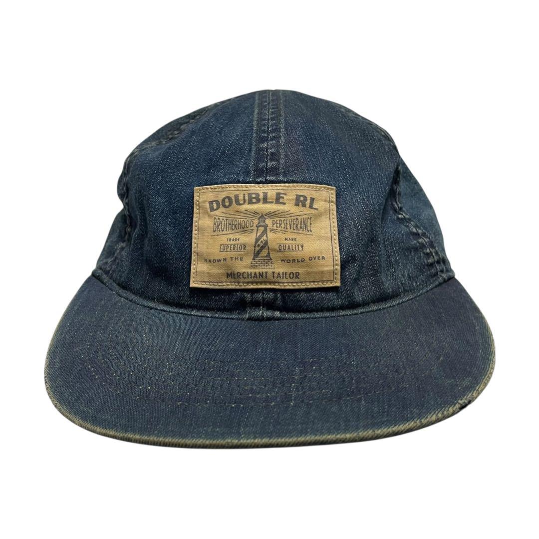 希少 RRL ダブルアールエル DENIM HAT L 61cm CAP デニム