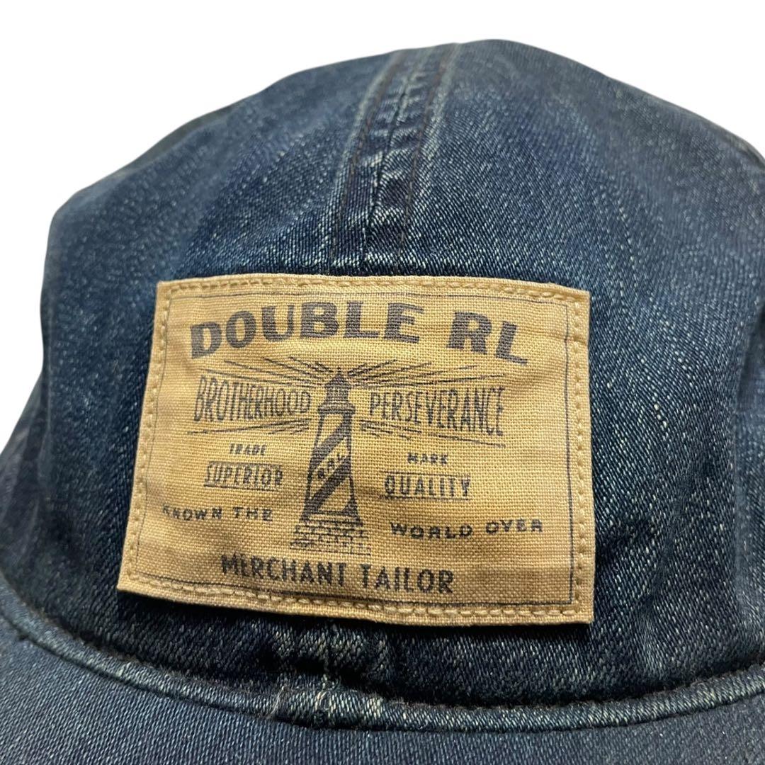 希少 RRL ダブルアールエル DENIM HAT L 61cm CAP デニム